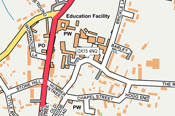 OX15 4NQ map - OS OpenMap – Local (Ordnance Survey)