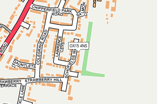 OX15 4NS map - OS OpenMap – Local (Ordnance Survey)