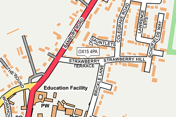 OX15 4PA map - OS OpenMap – Local (Ordnance Survey)