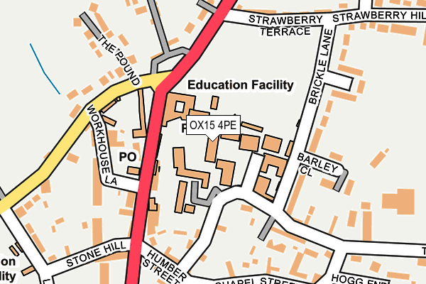 OX15 4PE map - OS OpenMap – Local (Ordnance Survey)