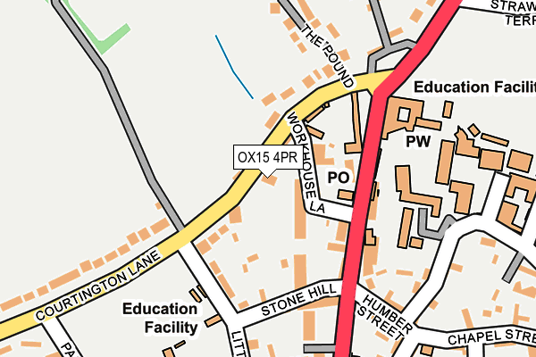 Map of CHERWELL YOGA LTD. at local scale