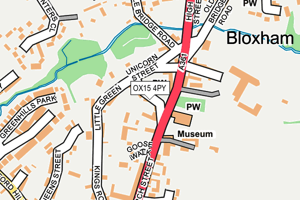 OX15 4PY map - OS OpenMap – Local (Ordnance Survey)