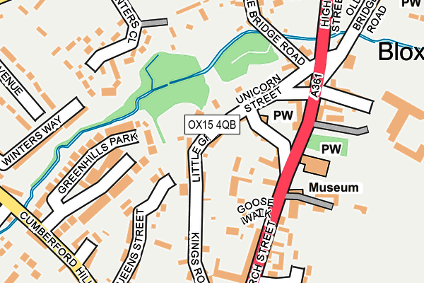 OX15 4QB map - OS OpenMap – Local (Ordnance Survey)