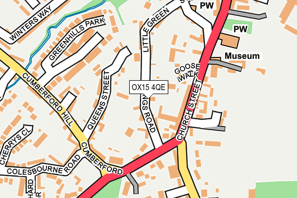 OX15 4QE map - OS OpenMap – Local (Ordnance Survey)