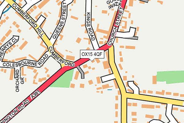 OX15 4QF map - OS OpenMap – Local (Ordnance Survey)