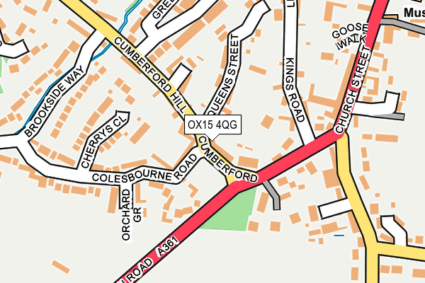 OX15 4QG map - OS OpenMap – Local (Ordnance Survey)