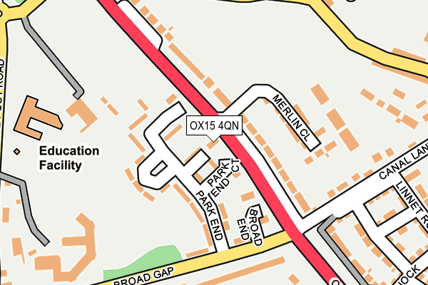 OX15 4QN map - OS OpenMap – Local (Ordnance Survey)