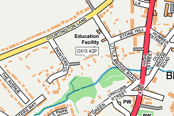 OX15 4QP map - OS OpenMap – Local (Ordnance Survey)