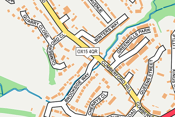 OX15 4QR map - OS OpenMap – Local (Ordnance Survey)