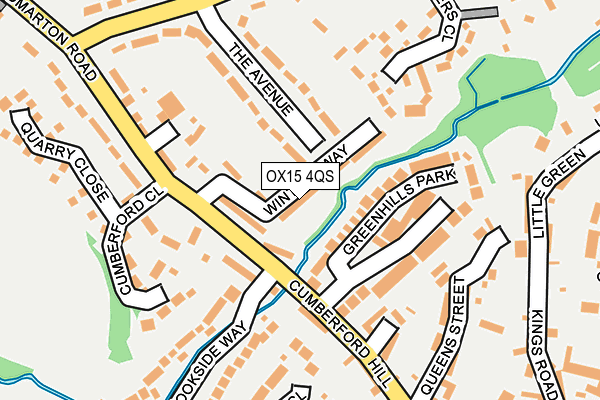 OX15 4QS map - OS OpenMap – Local (Ordnance Survey)