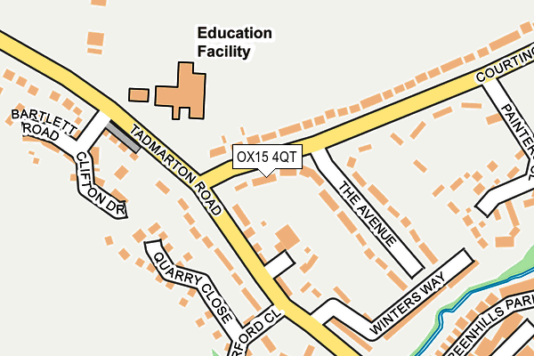 OX15 4QT map - OS OpenMap – Local (Ordnance Survey)