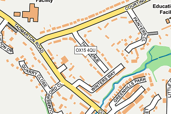 OX15 4QU map - OS OpenMap – Local (Ordnance Survey)