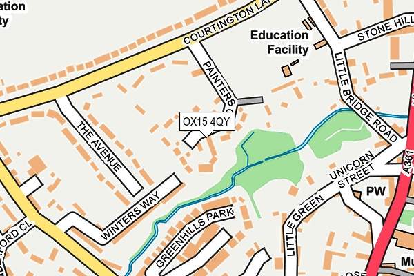 OX15 4QY map - OS OpenMap – Local (Ordnance Survey)