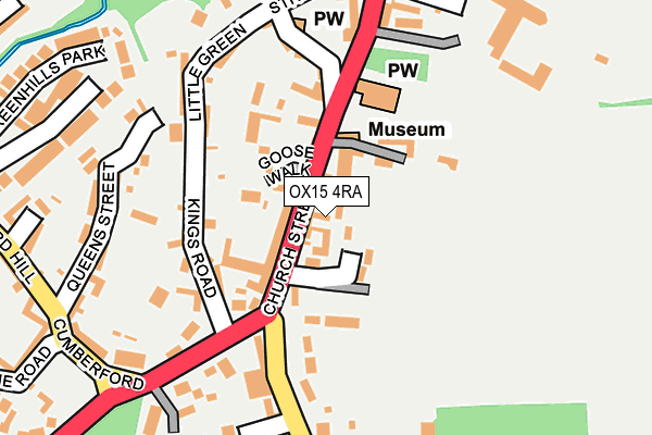 OX15 4RA map - OS OpenMap – Local (Ordnance Survey)