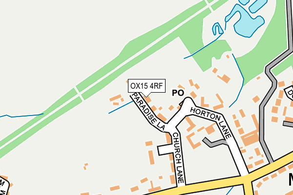 OX15 4RF map - OS OpenMap – Local (Ordnance Survey)