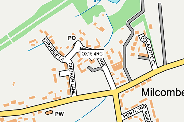 OX15 4RG map - OS OpenMap – Local (Ordnance Survey)