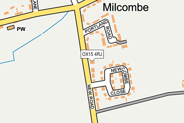 OX15 4RJ map - OS OpenMap – Local (Ordnance Survey)