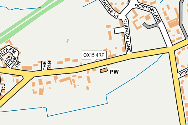 OX15 4RP map - OS OpenMap – Local (Ordnance Survey)