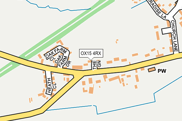 OX15 4RX map - OS OpenMap – Local (Ordnance Survey)