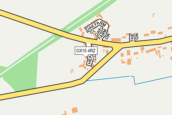OX15 4RZ map - OS OpenMap – Local (Ordnance Survey)
