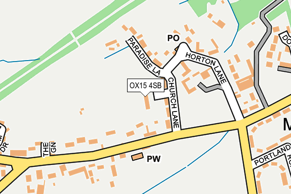 OX15 4SB map - OS OpenMap – Local (Ordnance Survey)