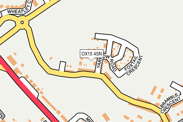 OX15 4SN map - OS OpenMap – Local (Ordnance Survey)