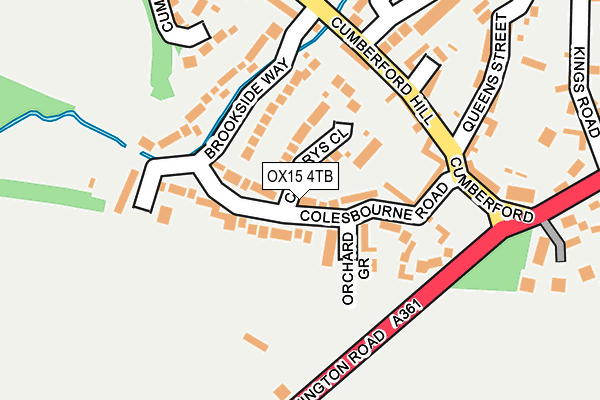 OX15 4TB map - OS OpenMap – Local (Ordnance Survey)