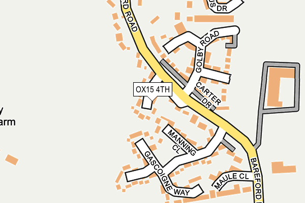 OX15 4TH map - OS OpenMap – Local (Ordnance Survey)