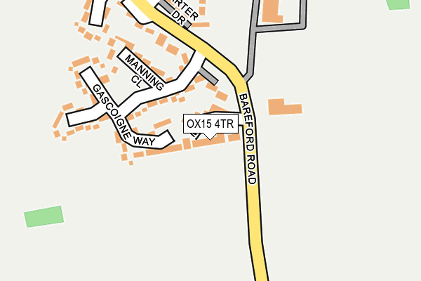 OX15 4TR map - OS OpenMap – Local (Ordnance Survey)
