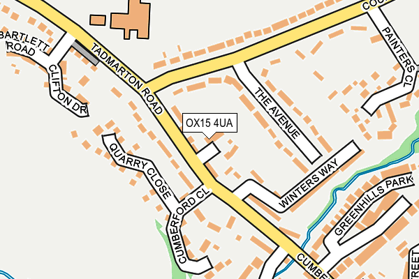 OX15 4UA map - OS OpenMap – Local (Ordnance Survey)