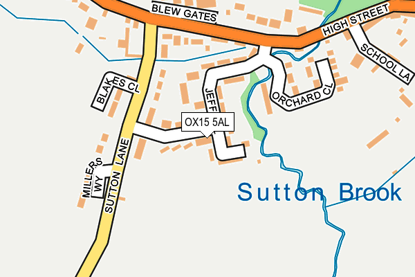 OX15 5AL map - OS OpenMap – Local (Ordnance Survey)