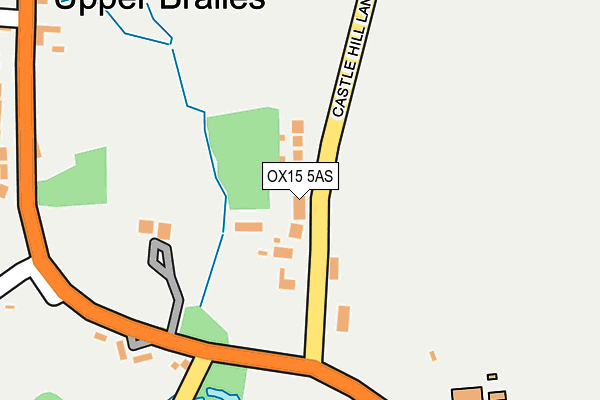 OX15 5AS map - OS OpenMap – Local (Ordnance Survey)
