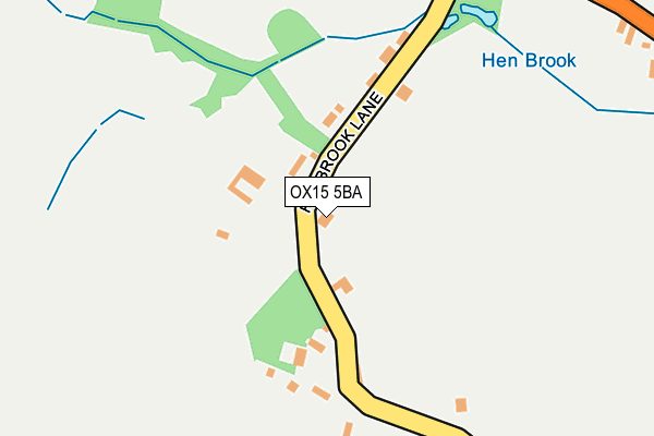 OX15 5BA map - OS OpenMap – Local (Ordnance Survey)