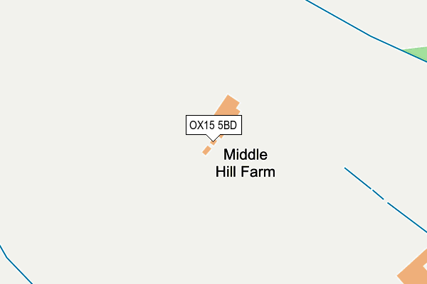 OX15 5BD map - OS OpenMap – Local (Ordnance Survey)