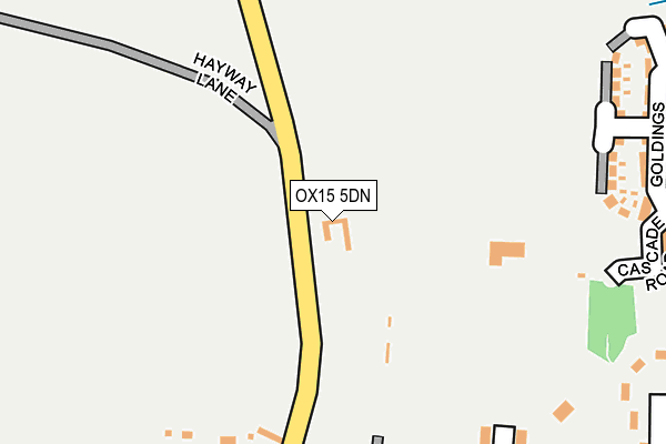 OX15 5DN map - OS OpenMap – Local (Ordnance Survey)