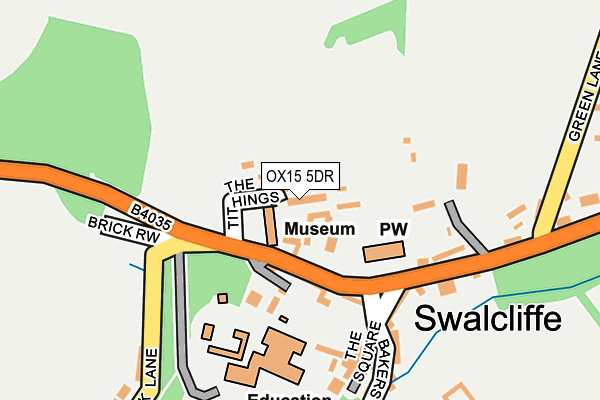 OX15 5DR map - OS OpenMap – Local (Ordnance Survey)