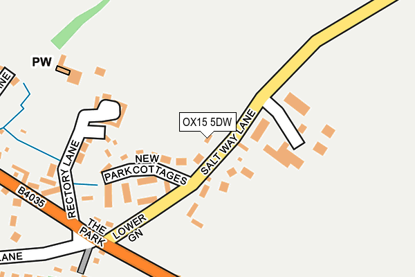 OX15 5DW map - OS OpenMap – Local (Ordnance Survey)