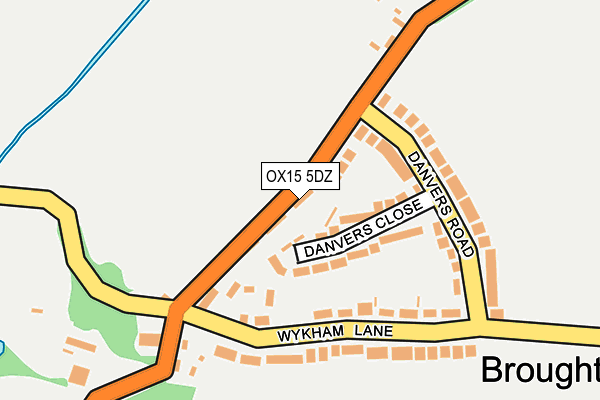 OX15 5DZ map - OS OpenMap – Local (Ordnance Survey)