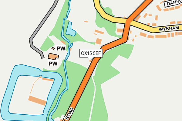 OX15 5EF map - OS OpenMap – Local (Ordnance Survey)