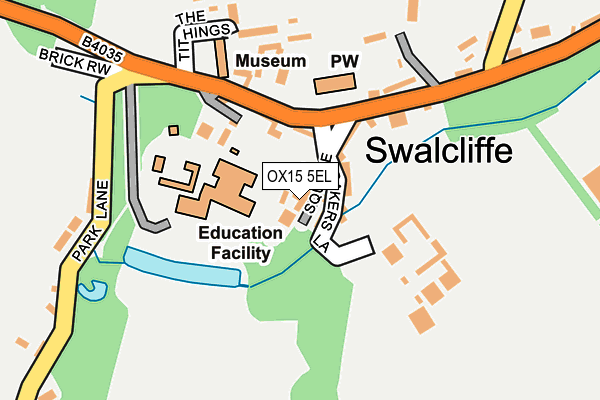 OX15 5EL map - OS OpenMap – Local (Ordnance Survey)