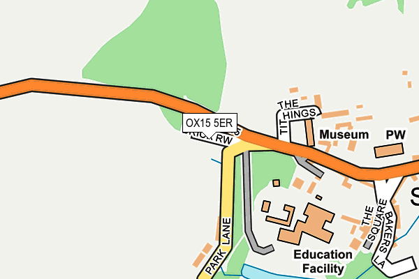 OX15 5ER map - OS OpenMap – Local (Ordnance Survey)