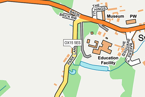 OX15 5ES map - OS OpenMap – Local (Ordnance Survey)