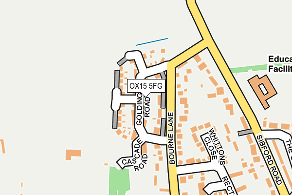 OX15 5FG map - OS OpenMap – Local (Ordnance Survey)