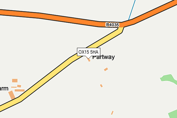 OX15 5HA map - OS OpenMap – Local (Ordnance Survey)