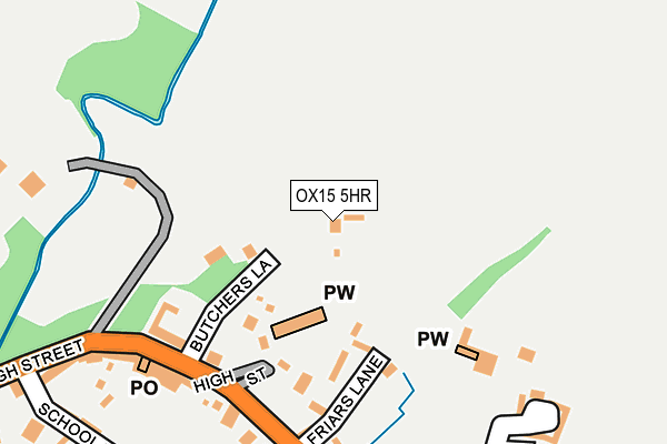 OX15 5HR map - OS OpenMap – Local (Ordnance Survey)
