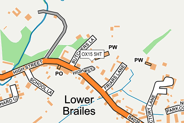 OX15 5HT map - OS OpenMap – Local (Ordnance Survey)