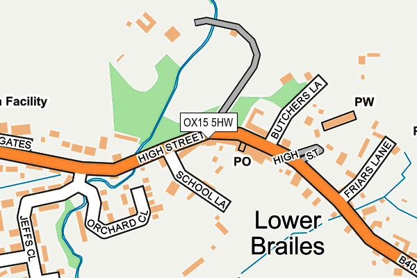 OX15 5HW map - OS OpenMap – Local (Ordnance Survey)