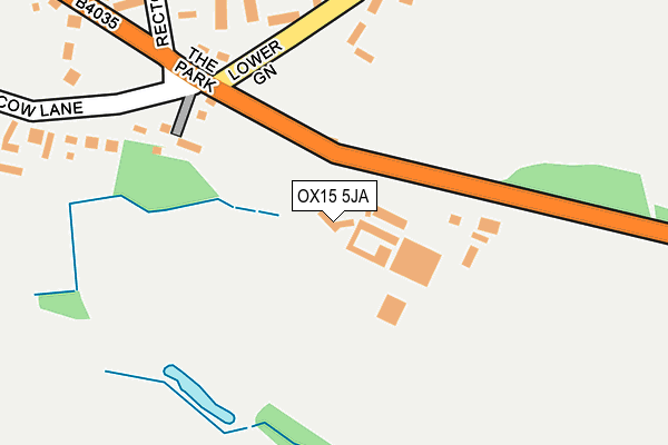 OX15 5JA map - OS OpenMap – Local (Ordnance Survey)