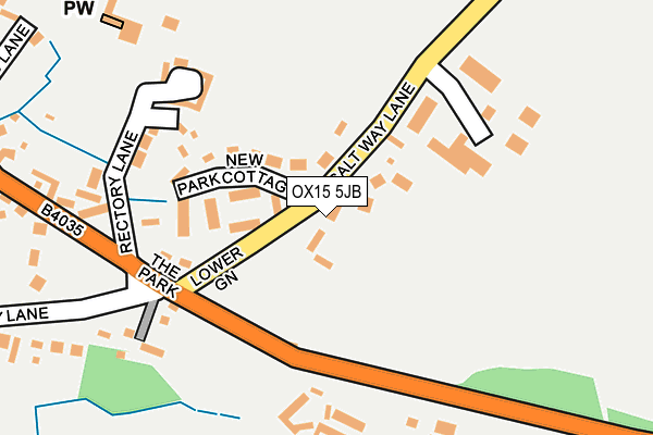 OX15 5JB map - OS OpenMap – Local (Ordnance Survey)