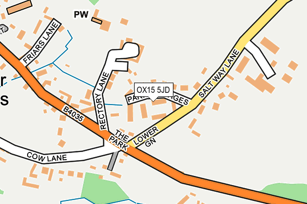 OX15 5JD map - OS OpenMap – Local (Ordnance Survey)